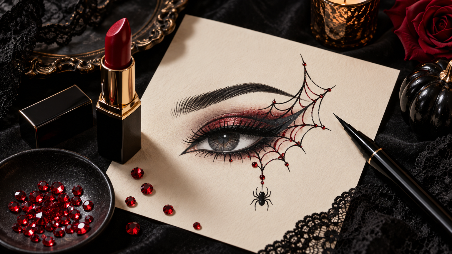 Trasformazione trucco Spiderman: Glam Web e Crystal Look