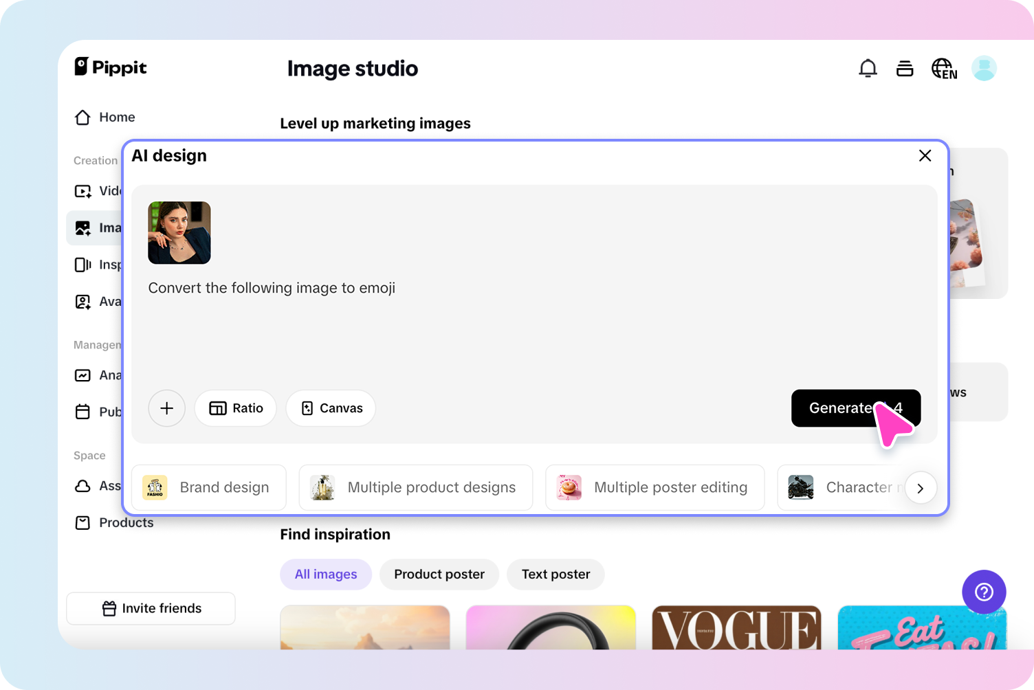 กำลังแปลงรูปภาพเป็นอิโมจิ