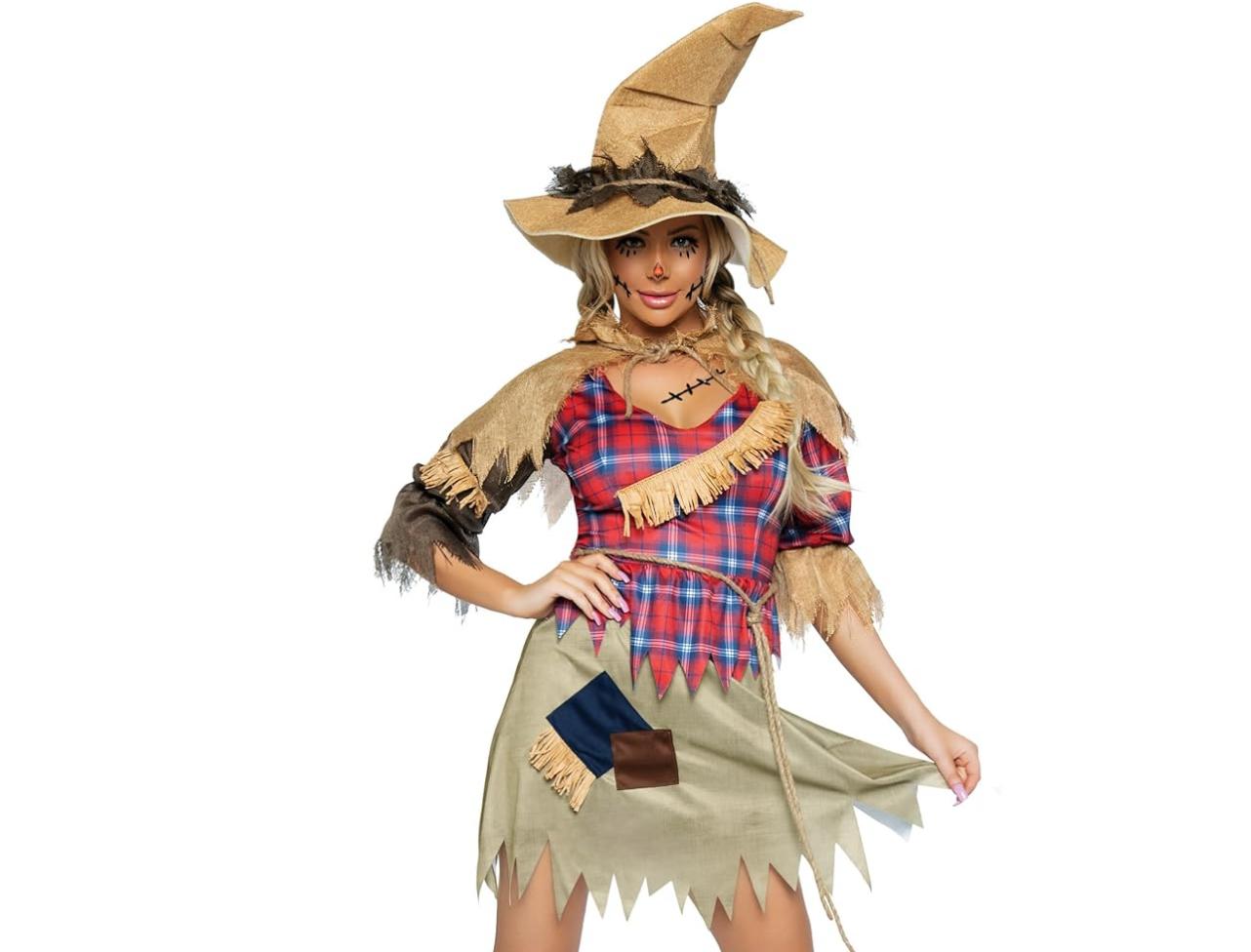 Sassy scarecrow - an easy Halloween makeup look