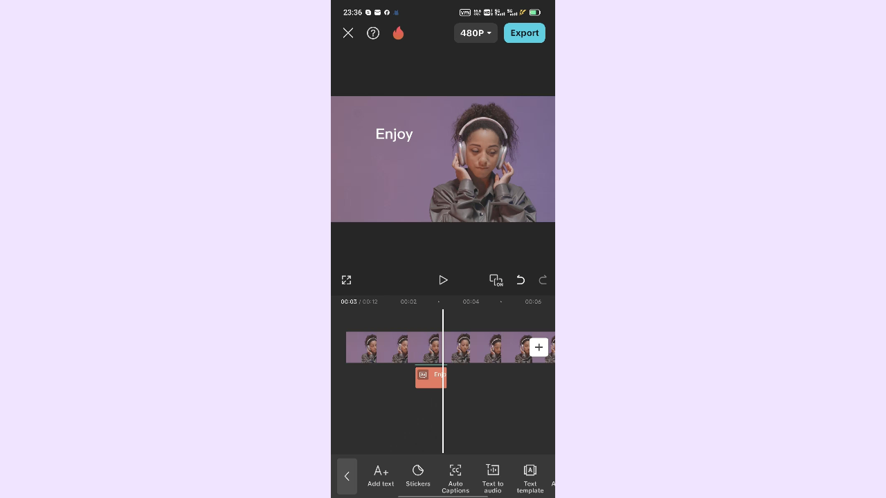 CapCut App interface