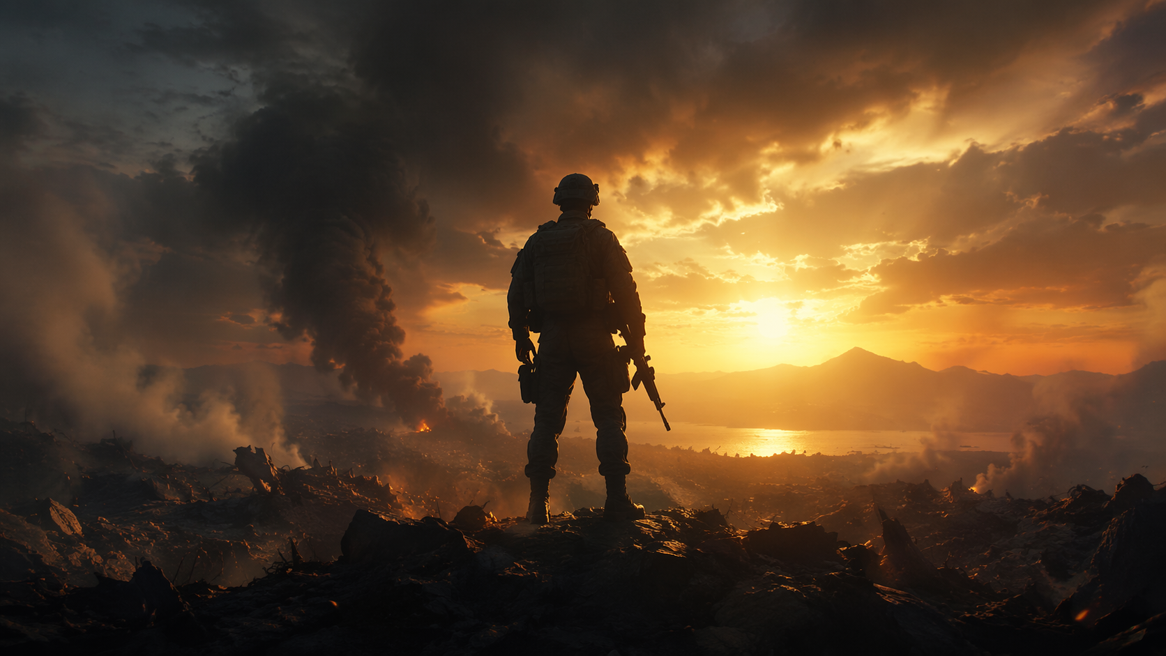 Dreamina ai soldat filter prompt beispiel 4: Battlefield hero poster