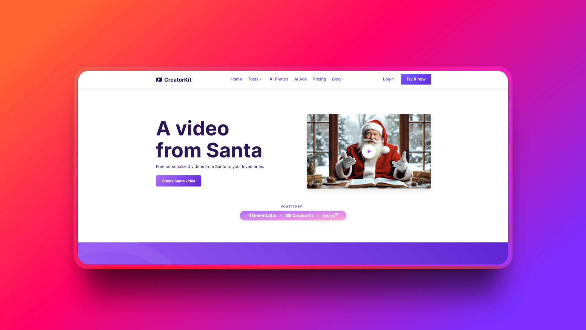 CreatorKit으로 AI 산타 비디오 만들기