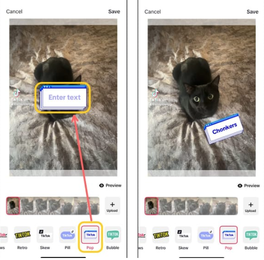 Editing the cover photo on TikTok