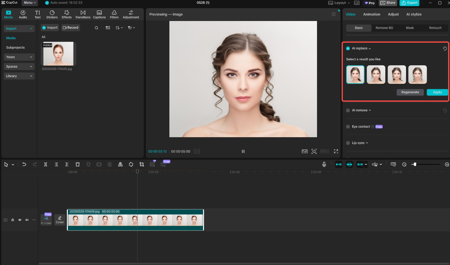 Remplacez votre coiffure