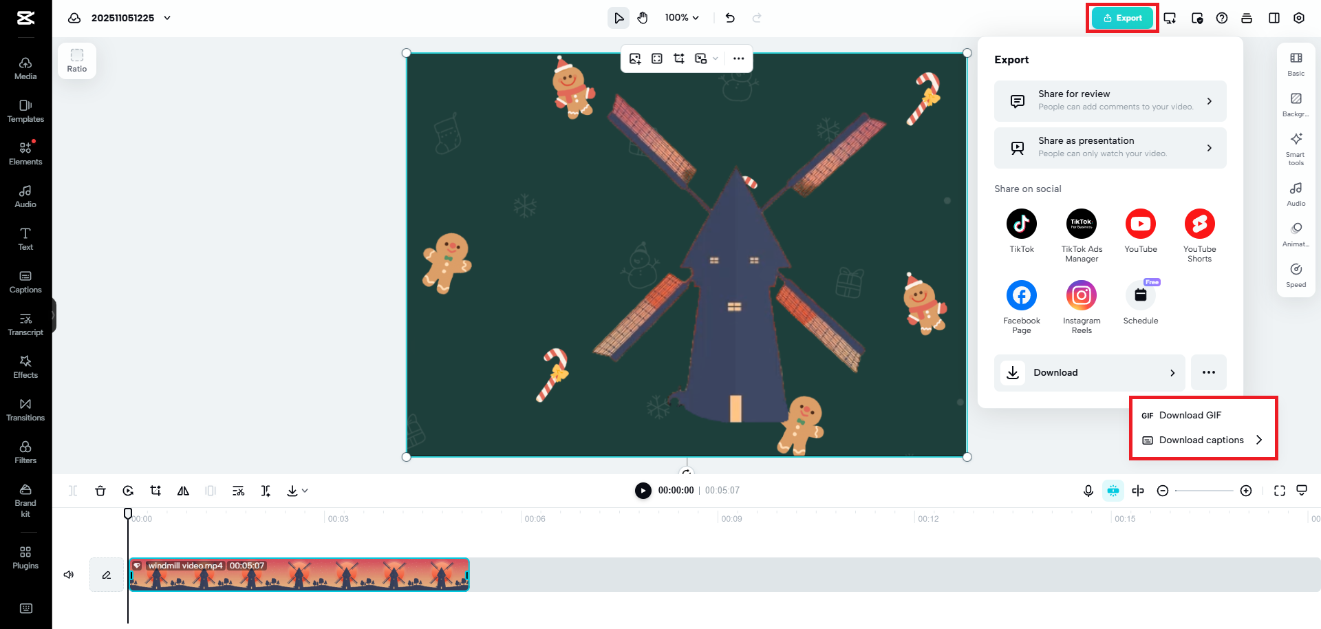 Download the newly created GIF file with new background