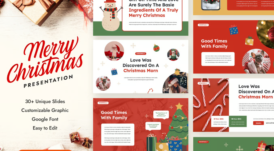 Merry and Bright Christmas template