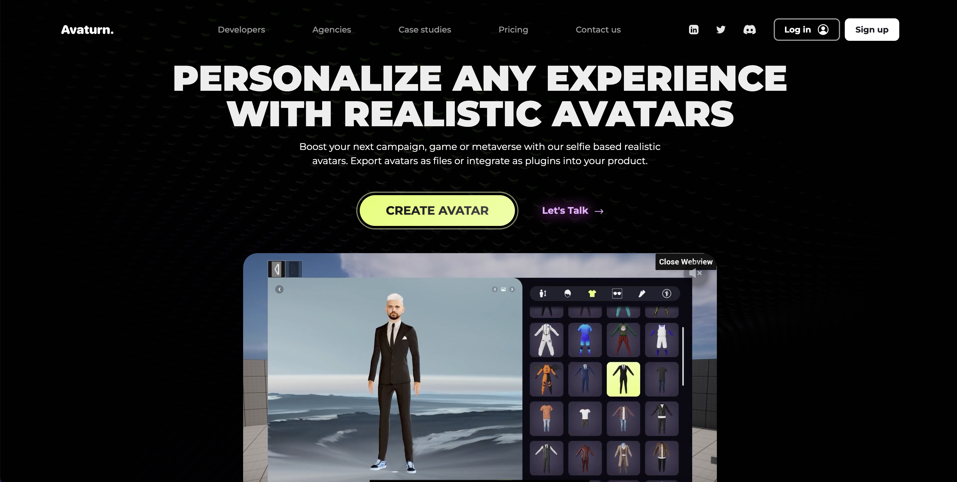 Use Avaturn to make 3D characters online