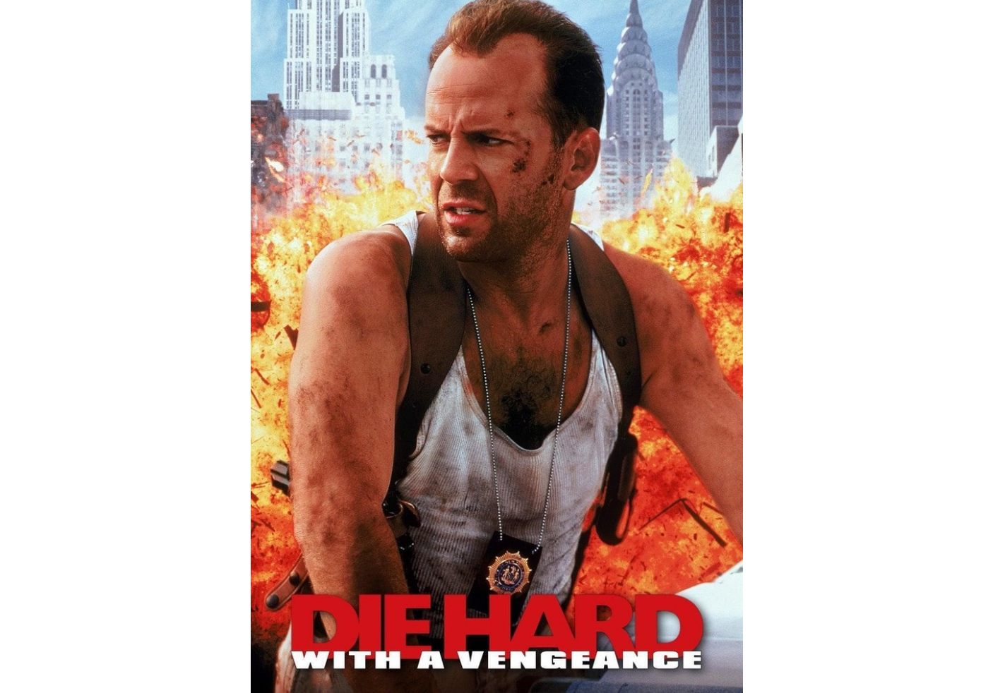 John McClane in Die Hard Christmas scene