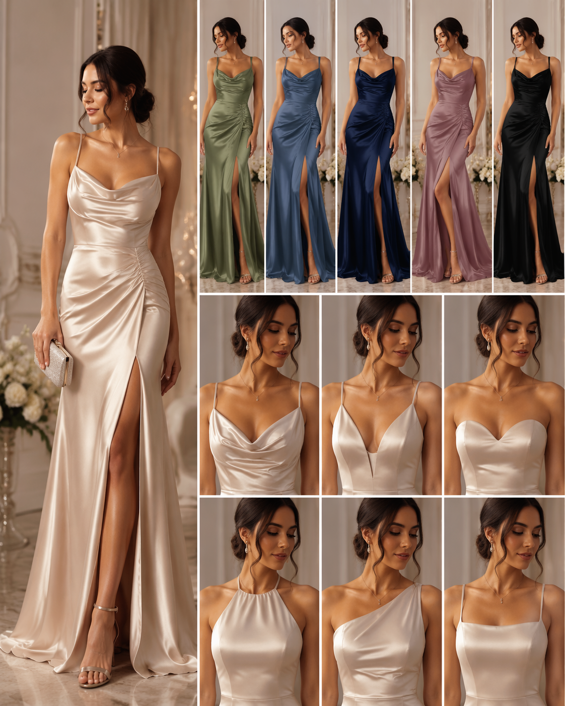 Dreamina prom dress try on prompt example 3: Sequin and Fabric Detail Shot