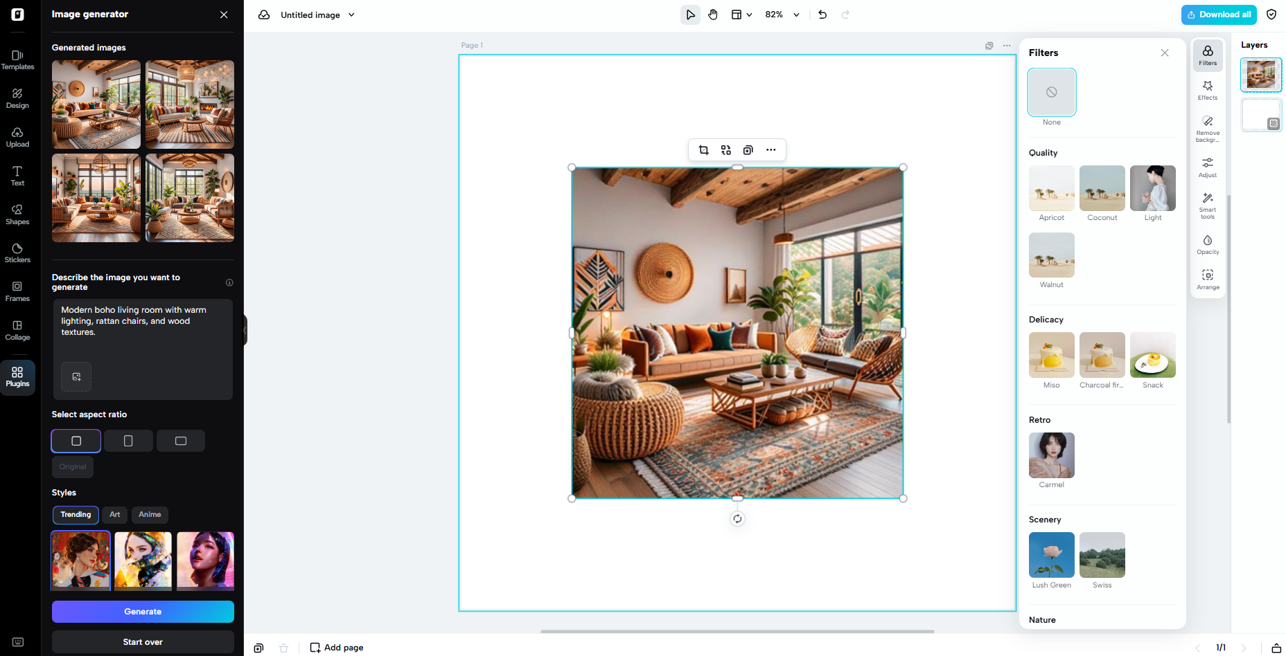 Funkčně vybavené pracovní prostředí pro úpravu obrázků