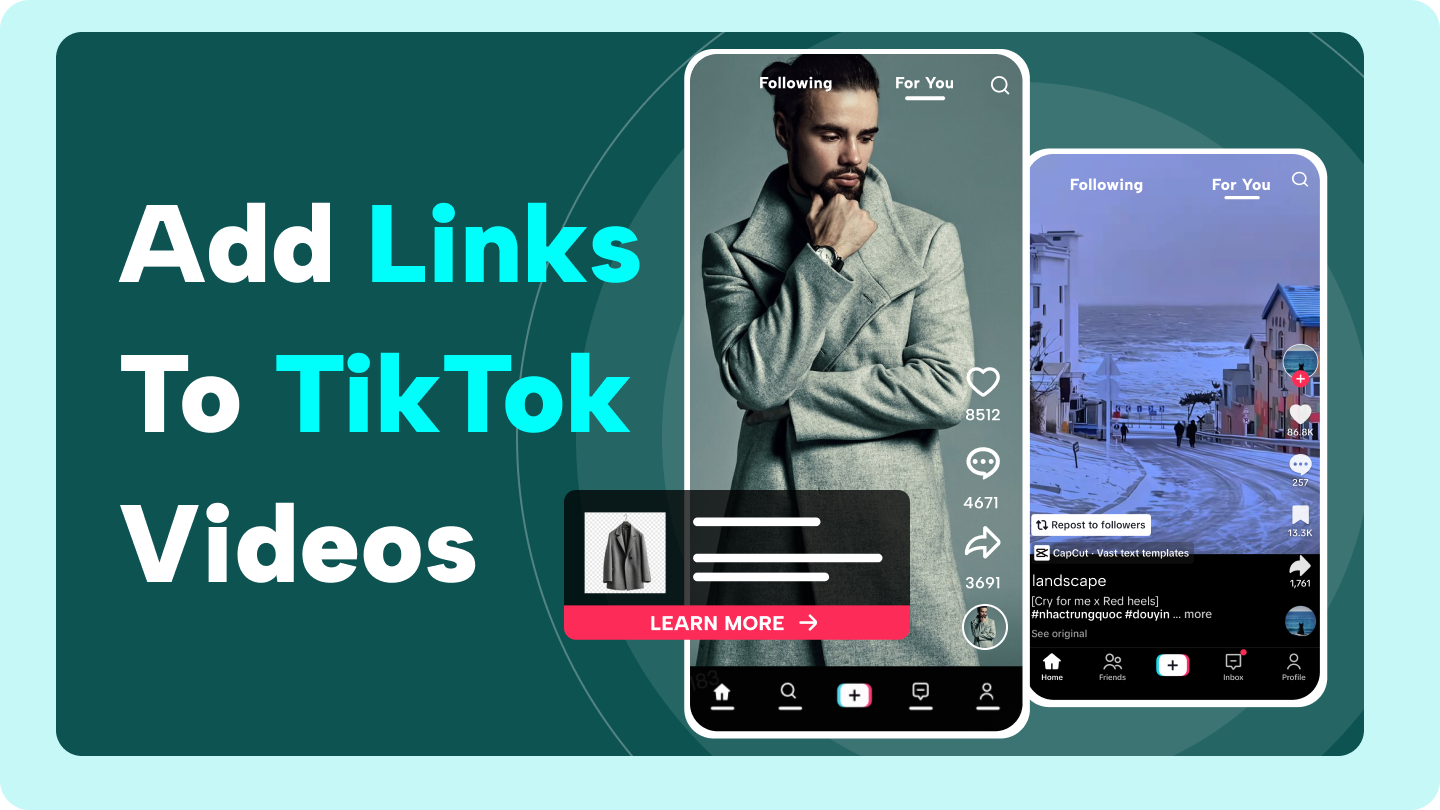 adding link to tiktok video