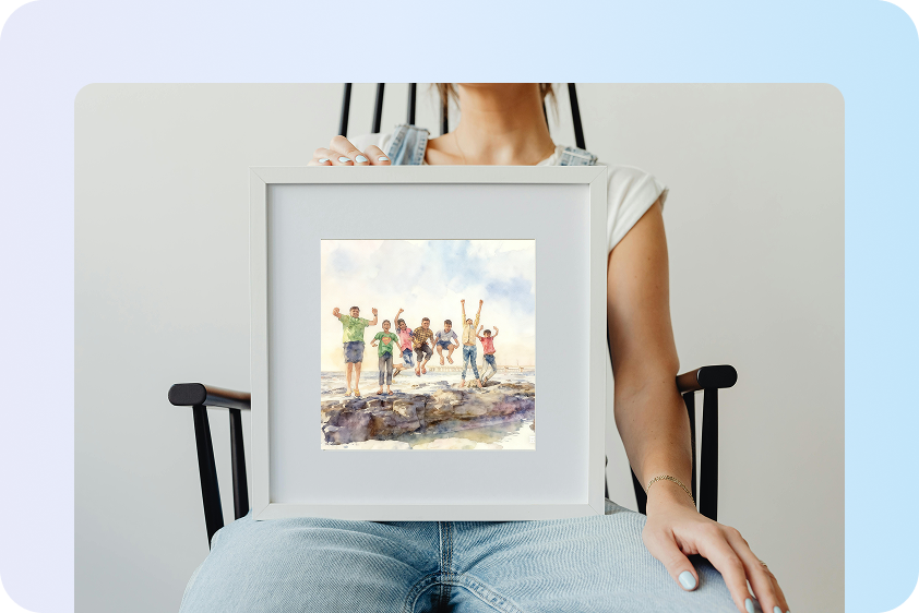 เปลี่ยนภาพถ่ายงานอีเวนต์ให้เป็นภาพสีน้ำ