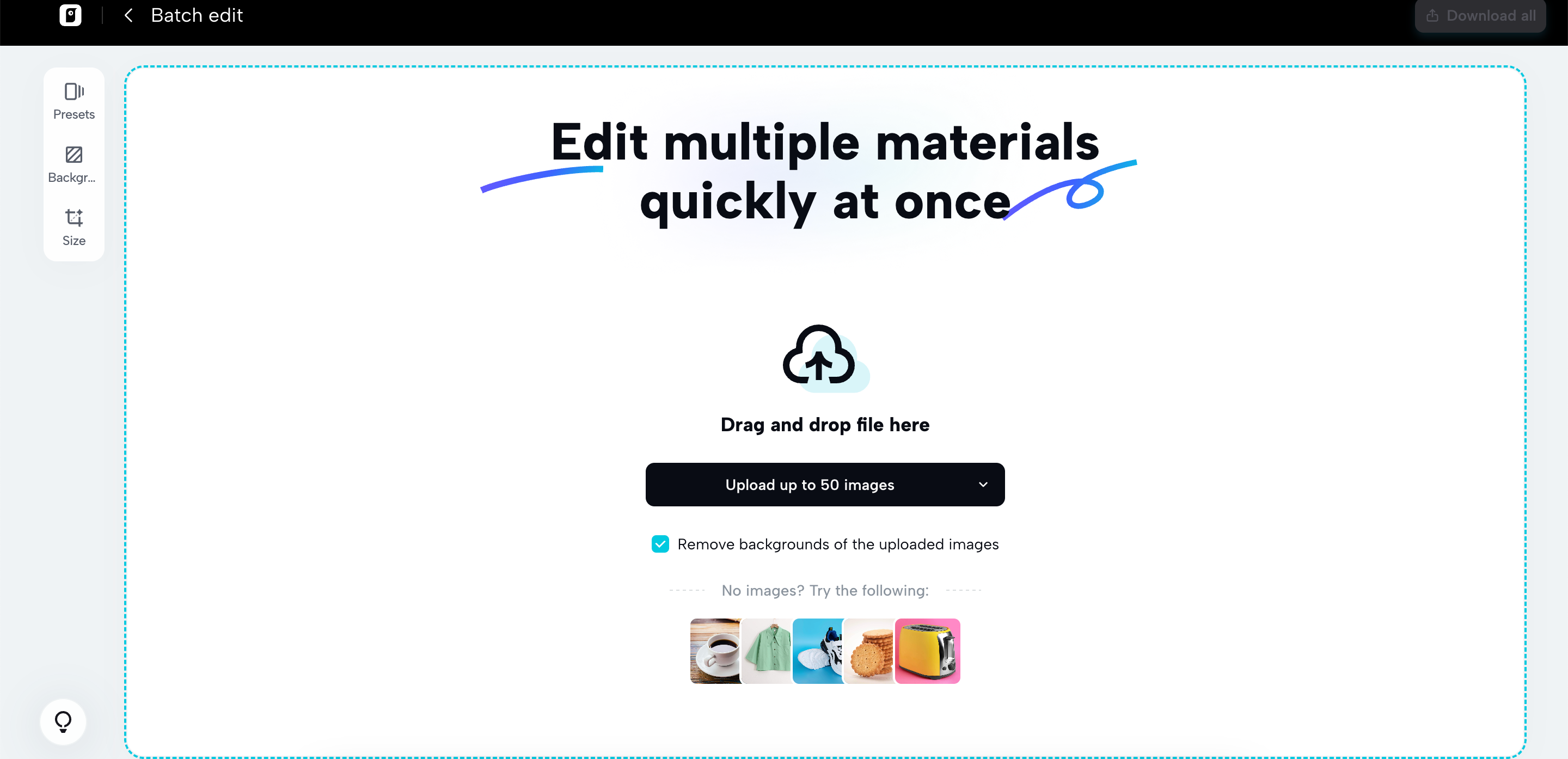 Edit multiple images together