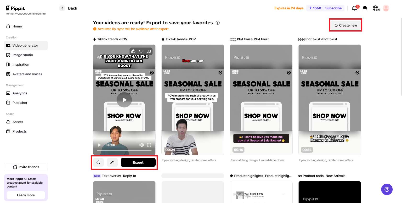 Select a video