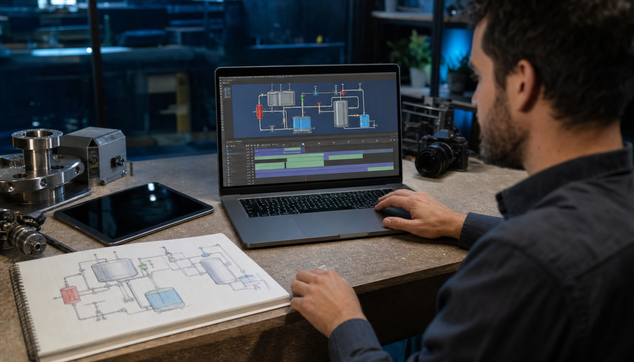 How to Use Animated Diagrams in Technical Training Videos with AI Video Editing Tools