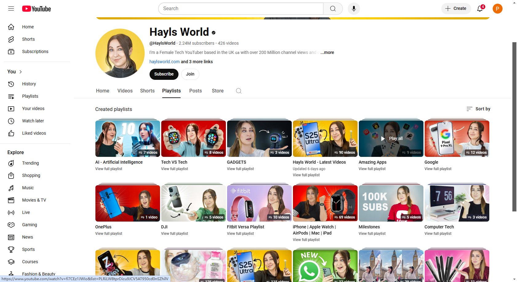 Create related playlists