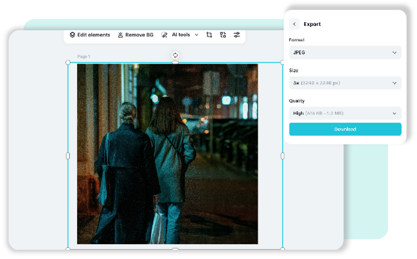 Paso 3: Vista previa y descarga tu imagen editada