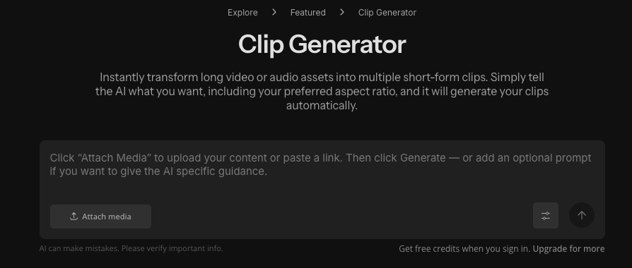 Kapwing Clip Generator