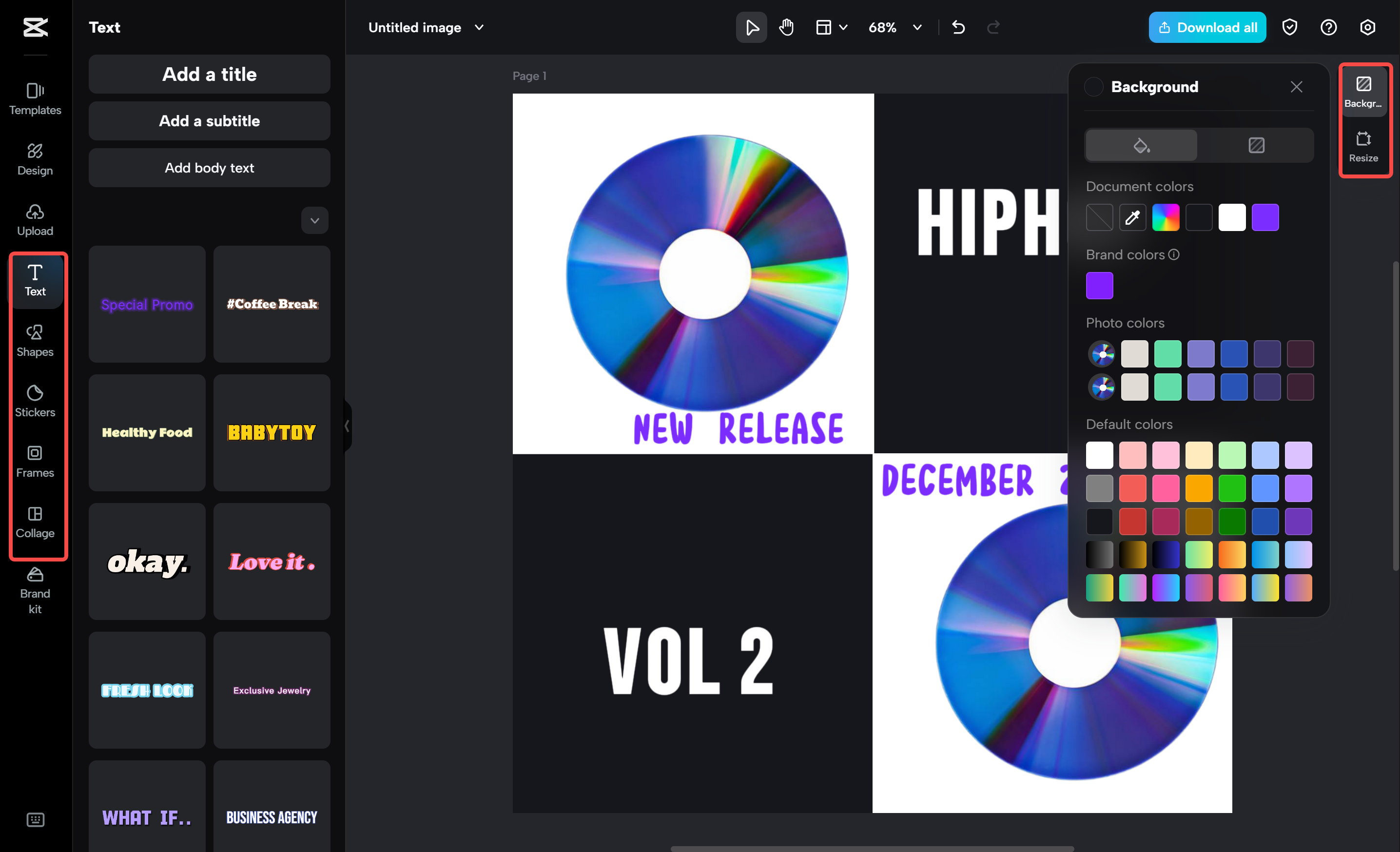 Mengedit posting Instagram di editor video desktop CapCut