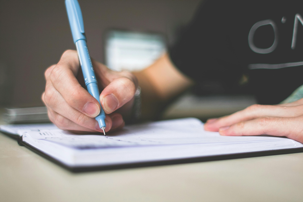 Writing with a tool