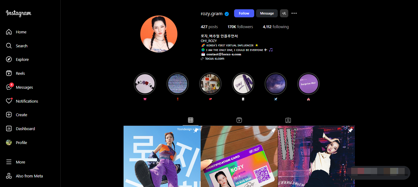 Digital influencer Rozy