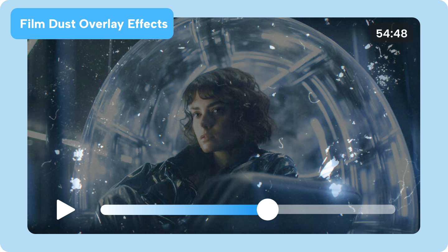 Superposición de polvo de película