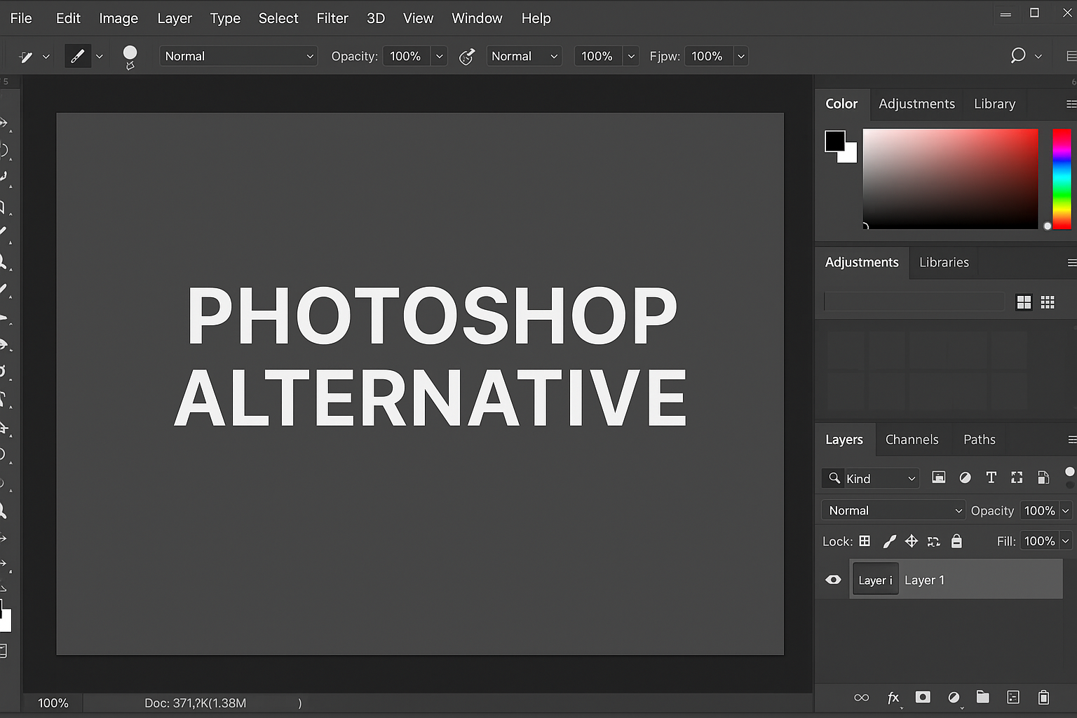 Why do you need a Photoshop alternative
