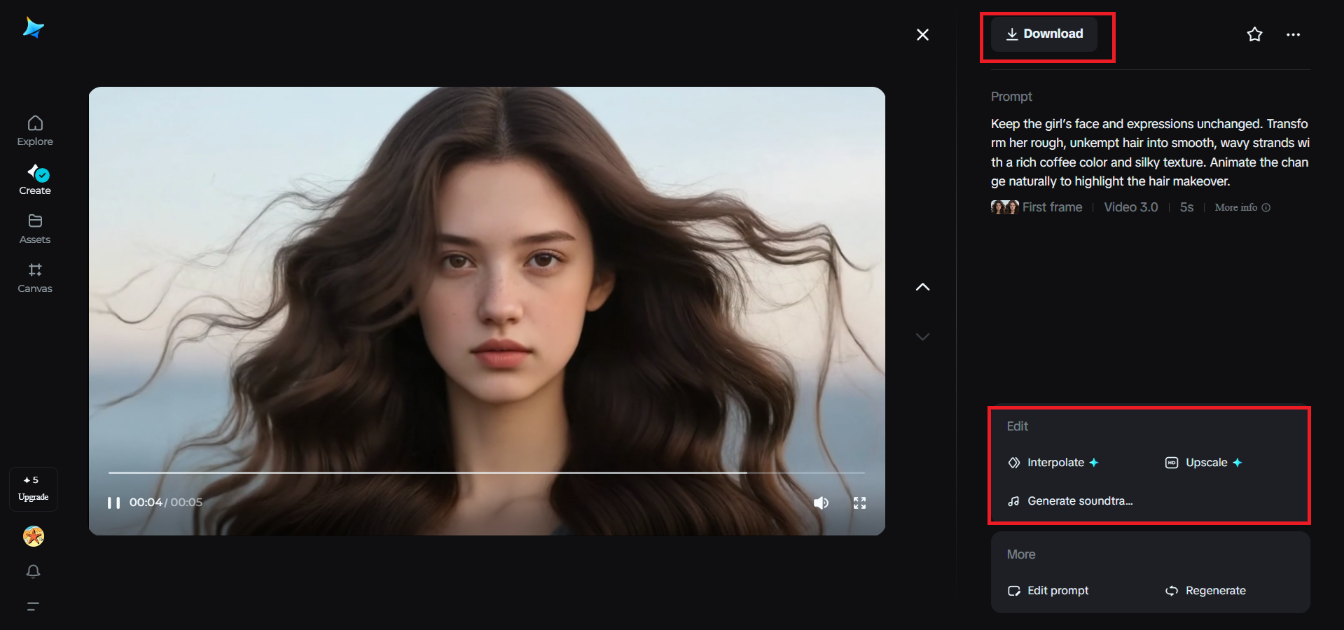 Editar y descargar el video