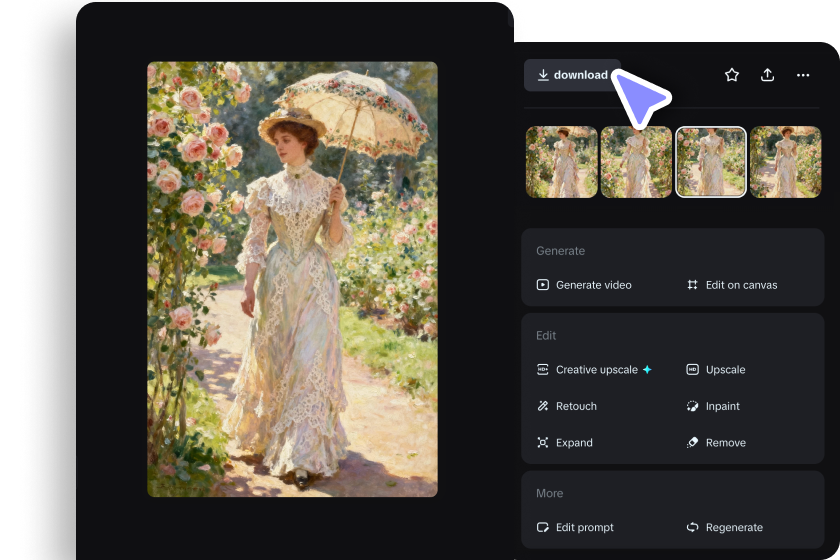  enhance and download your masterpiece