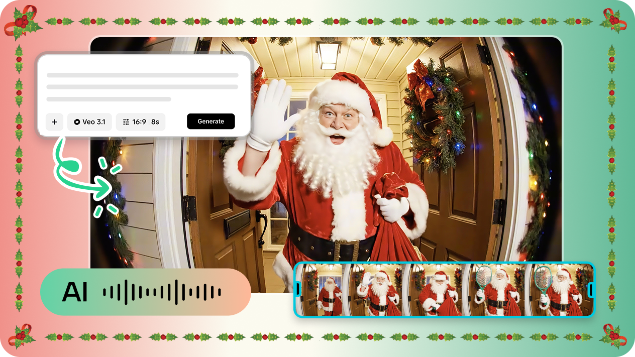 Santa Christmas video creation