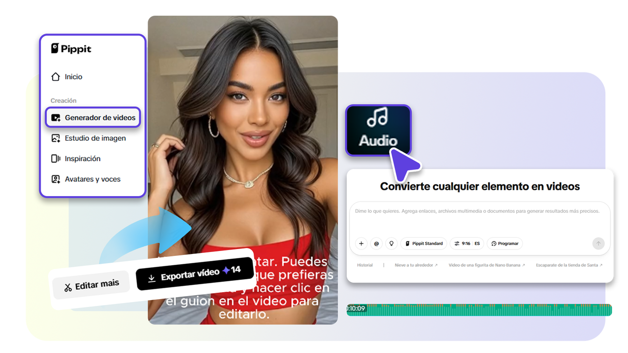 Regístrate en Pippit y sigue los pasos para crear videos musicales fácilmente.