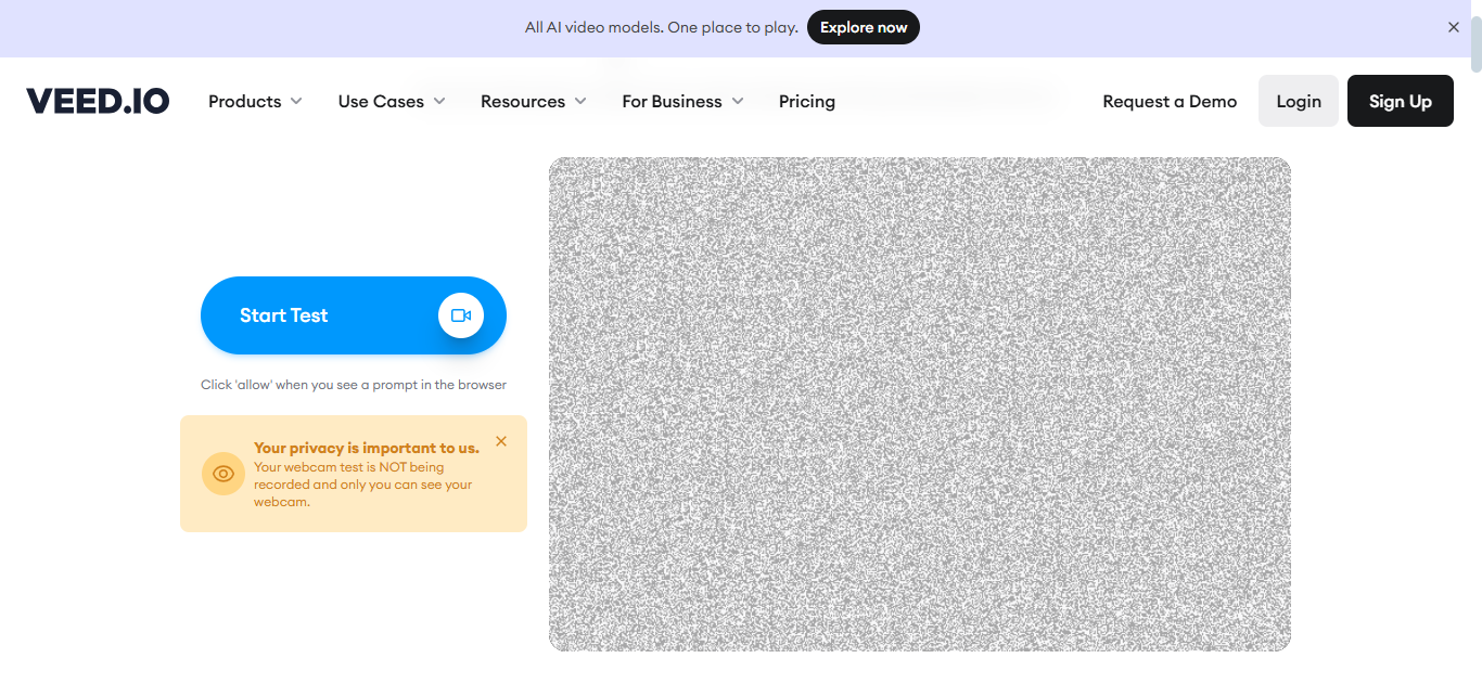 Veed - the ideal tool to do  Windows webcam test