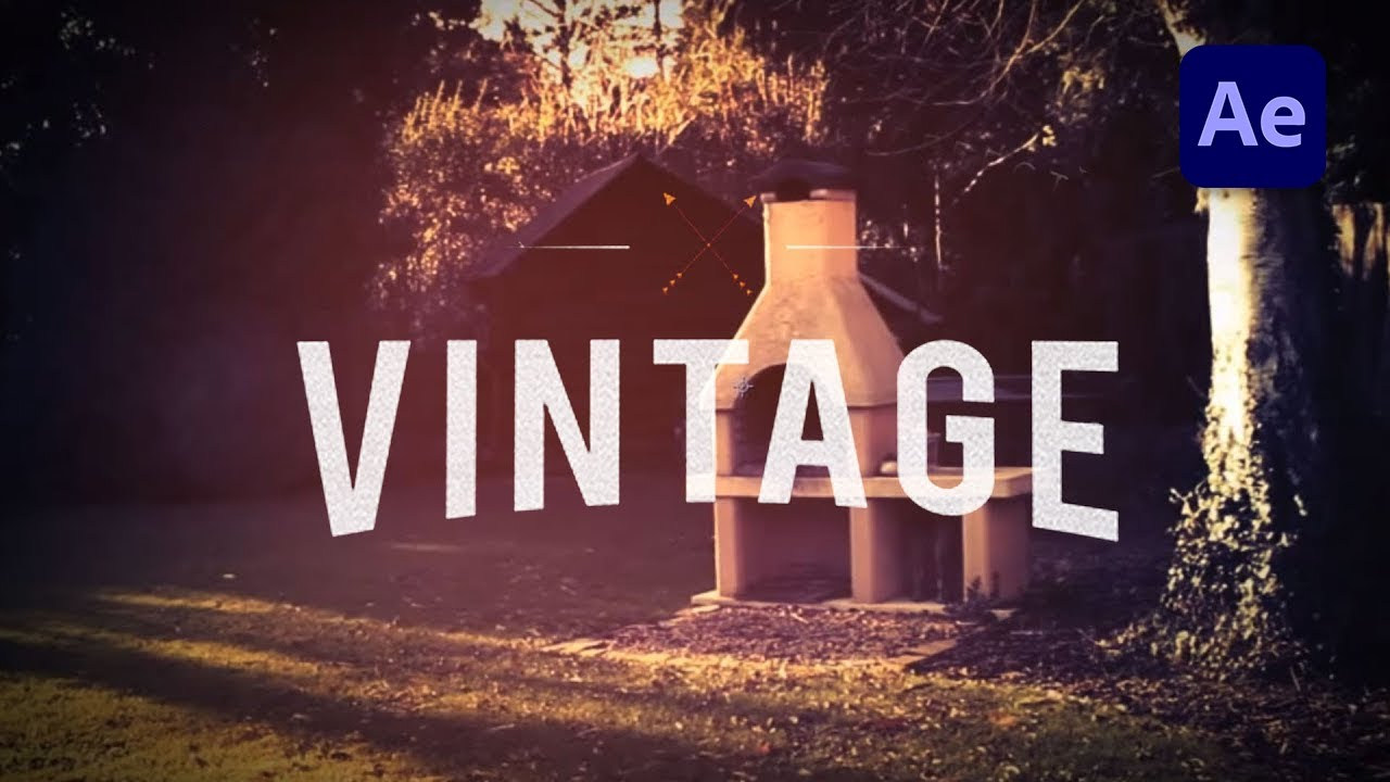 vintage filter in After Effects