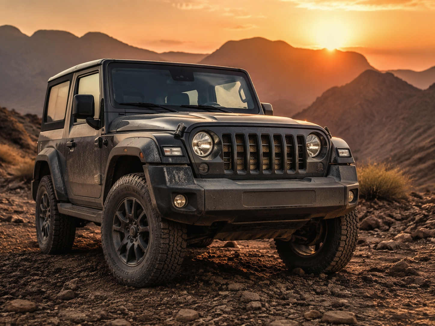 Dreamina Mahindra Thar AI photo editing prompt hero visual