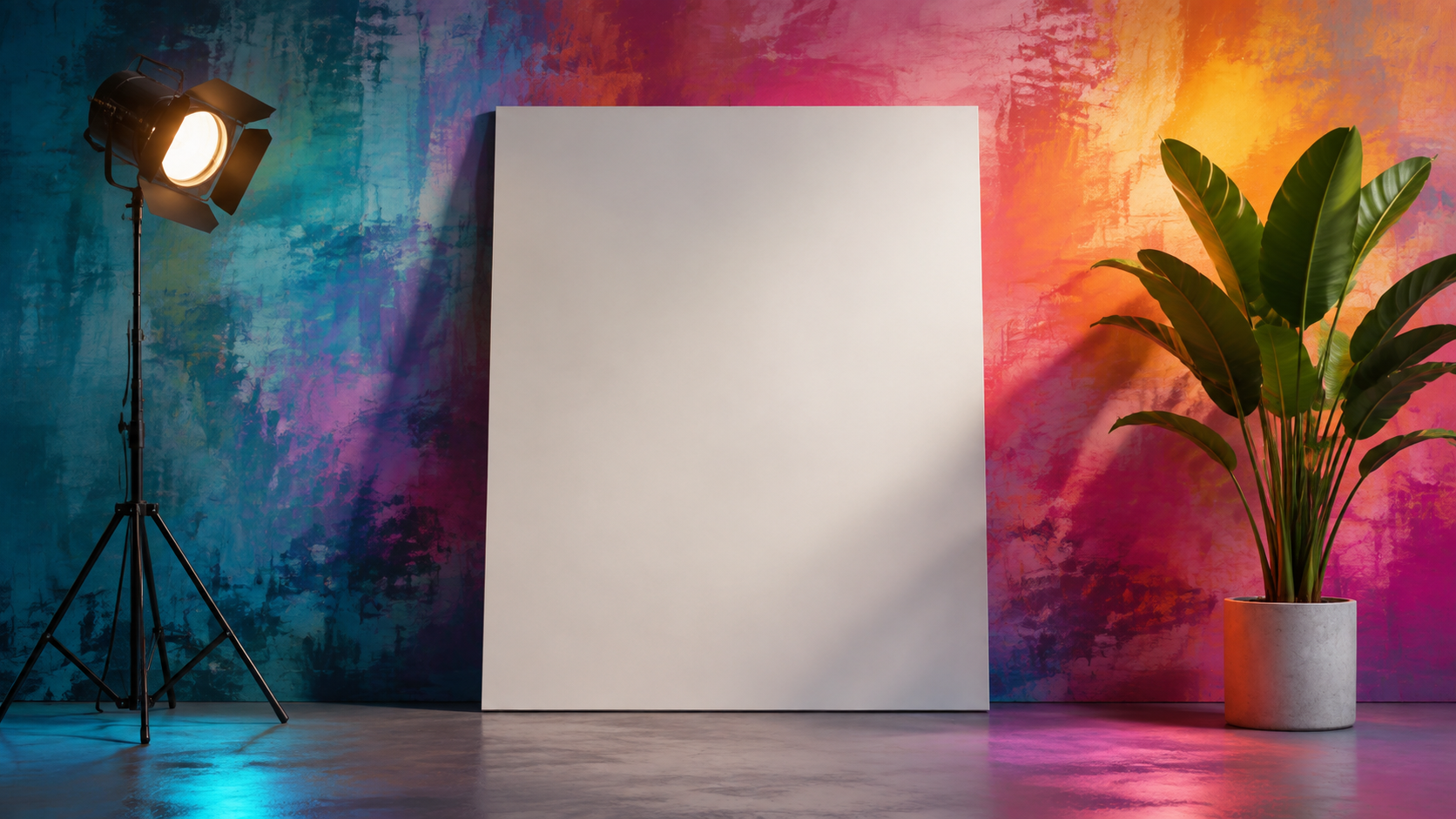 Blank Poster Studio Setup