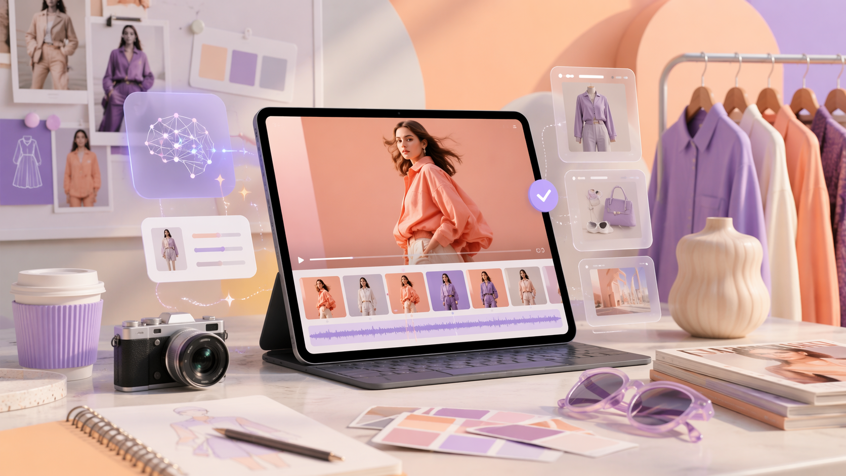 AI Caption Video Generator workflow in Pippit