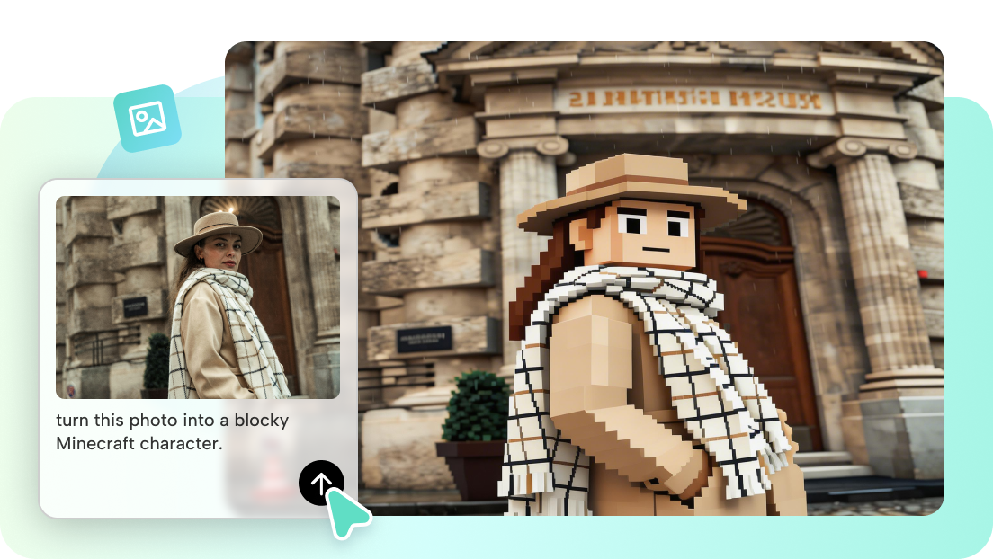 Prompt to Minecraft skin AI