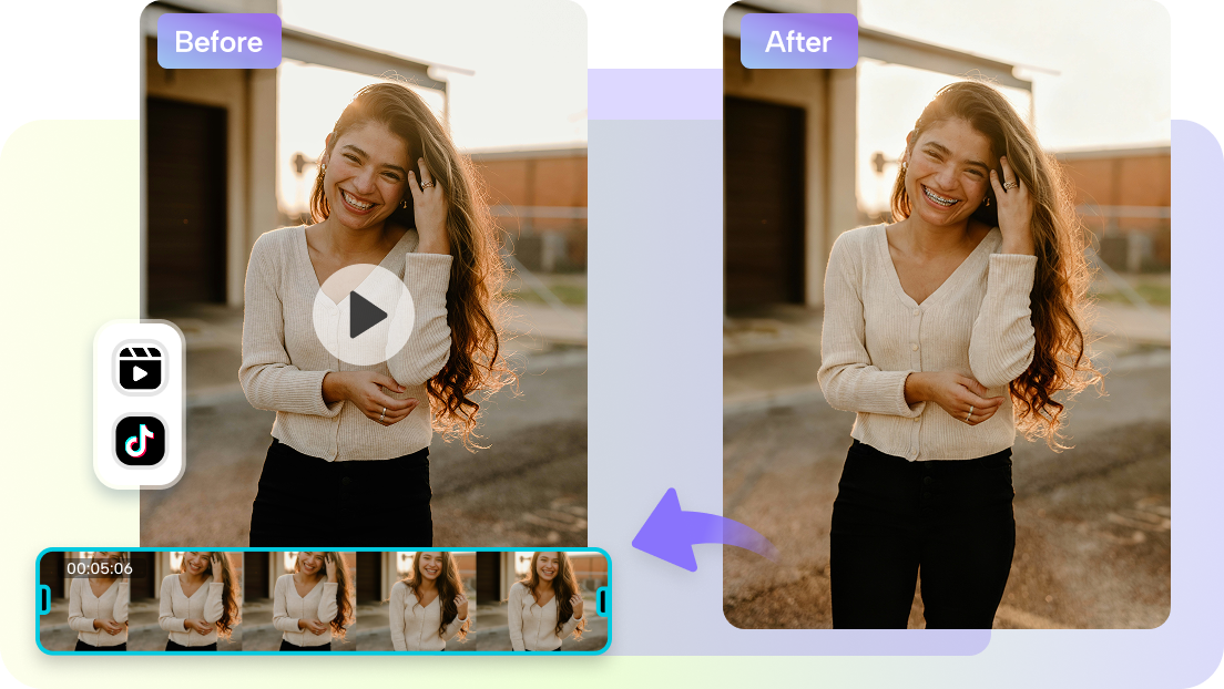 Export edited images to timeline