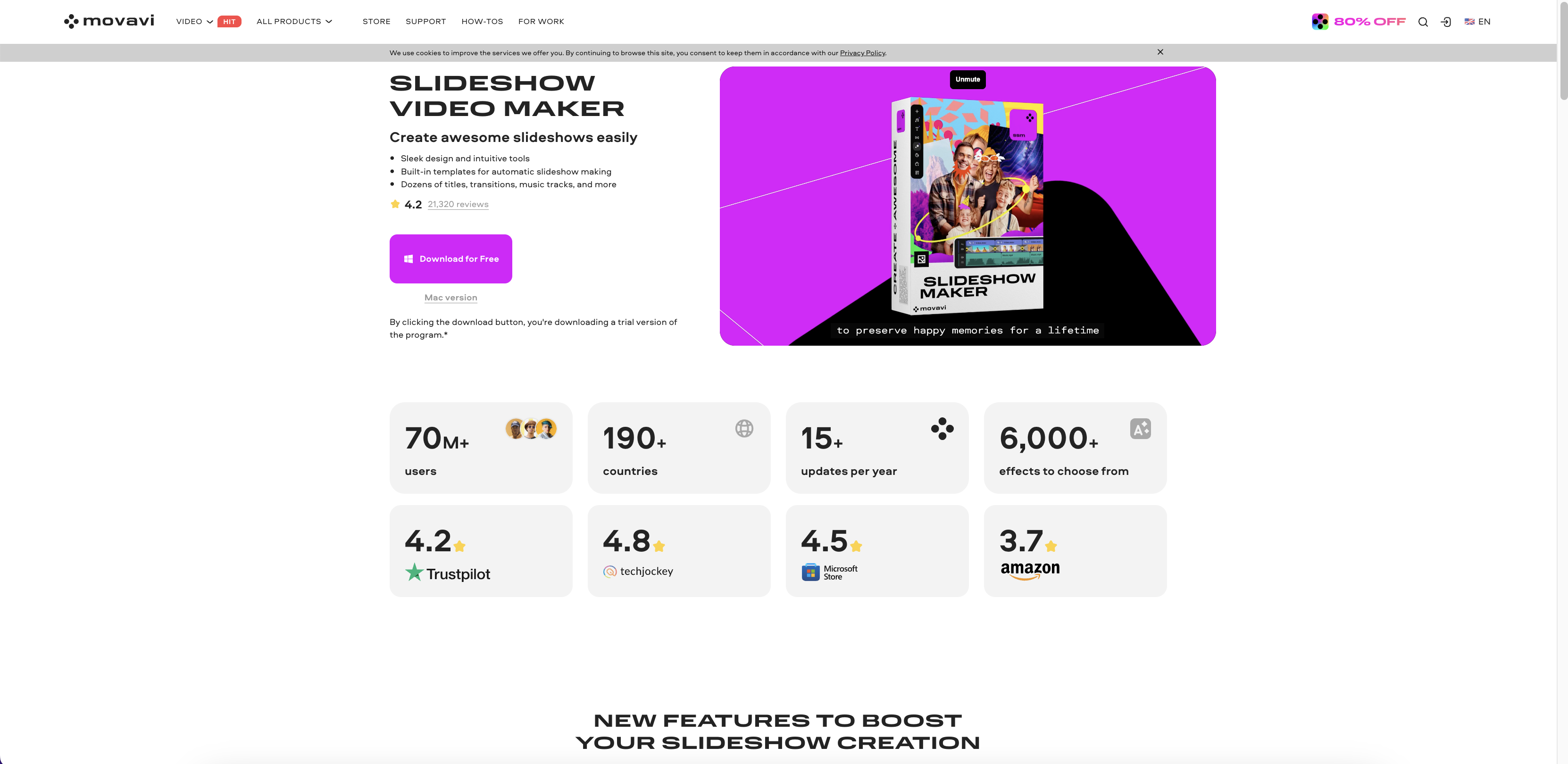 Descărcați Movavi slideshow maker