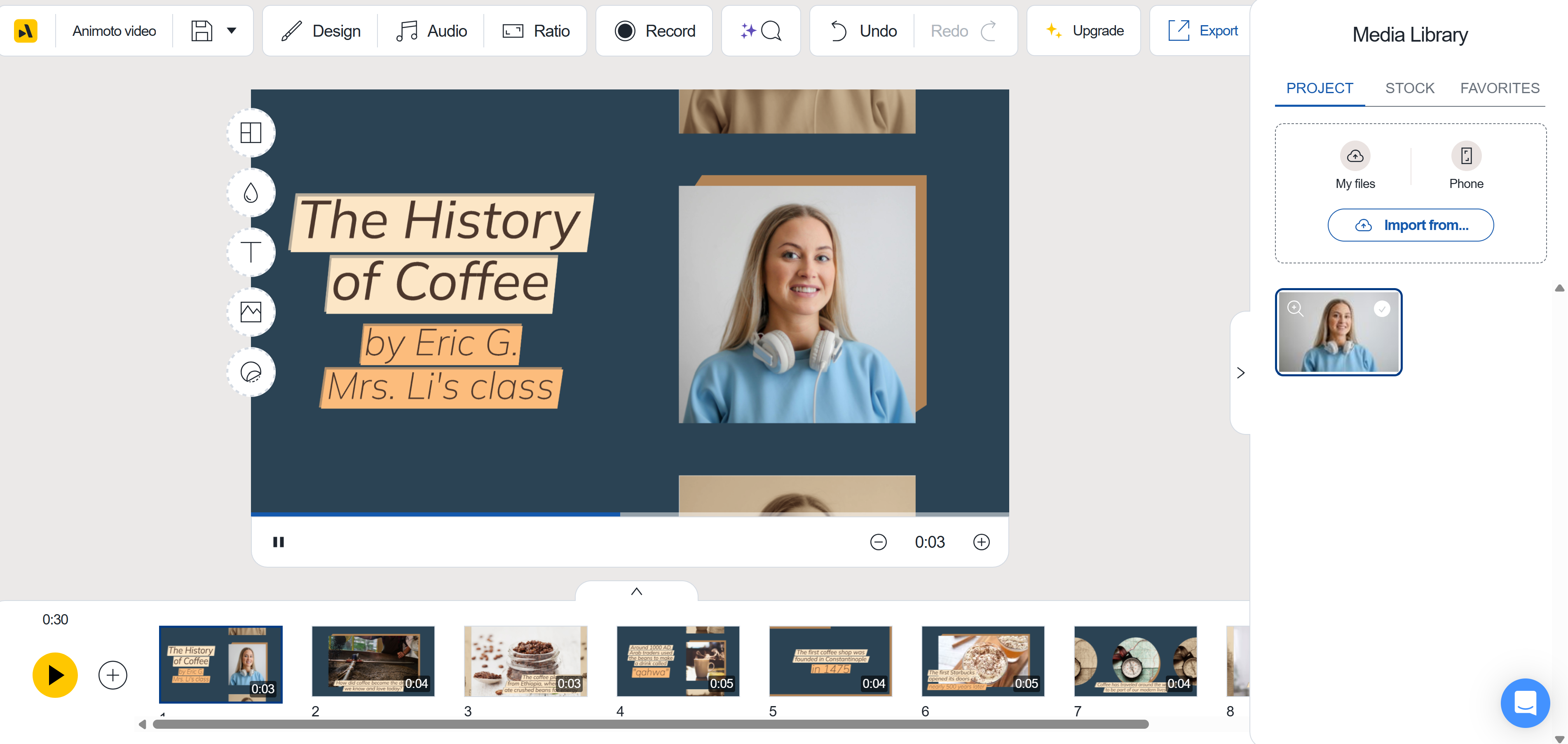 Animoto: online video presentation maker