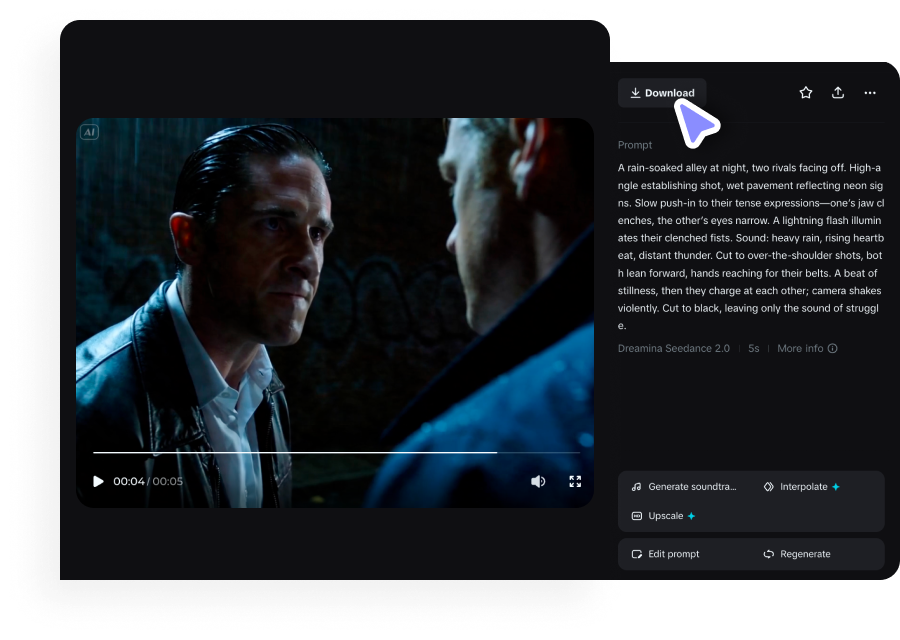 Paso 3: Vista previa y descarga tu serie dramática
