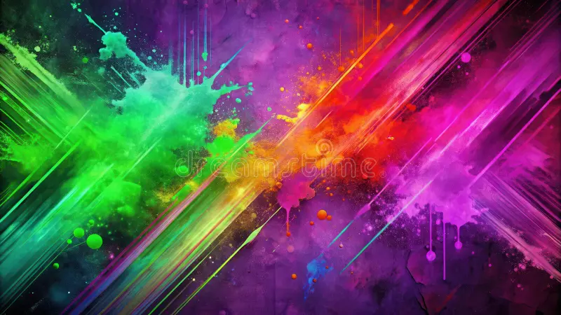 Vibrant color bursts