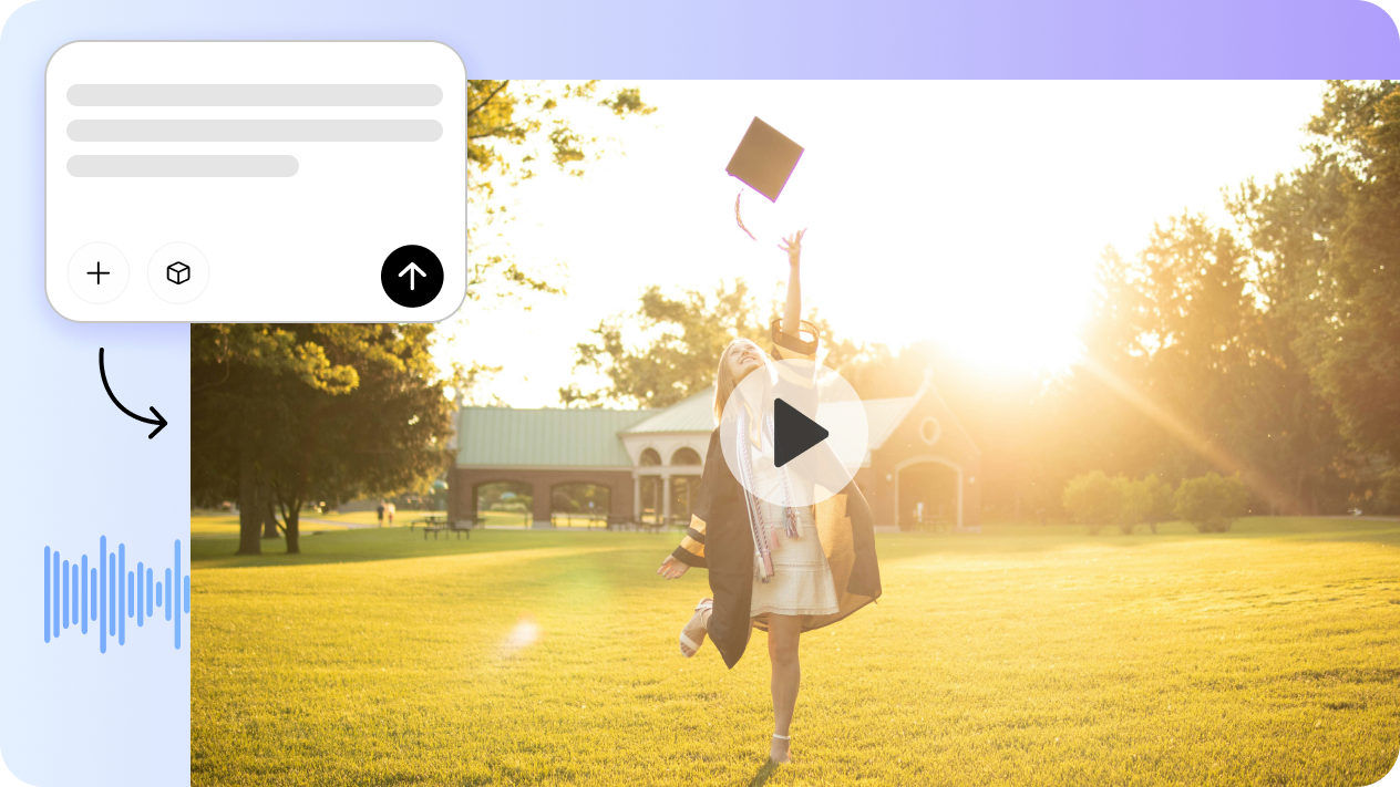 Turn graduation photos and clips into video stories