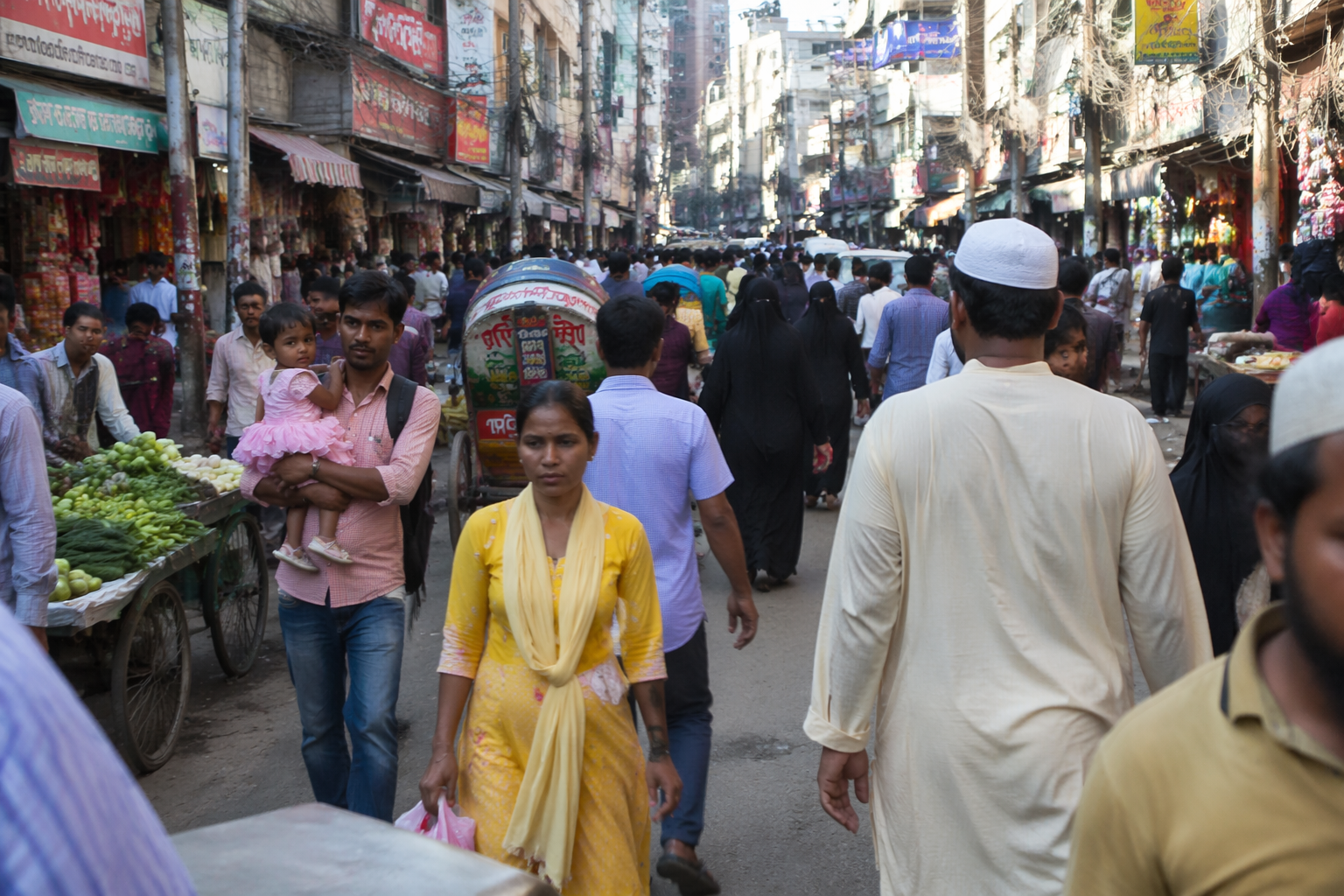 A street photography scene