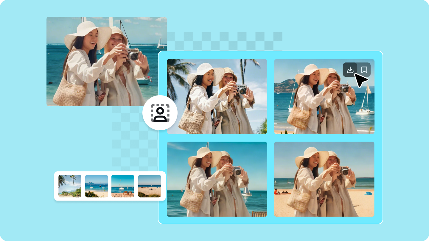 写真の背景を変更する