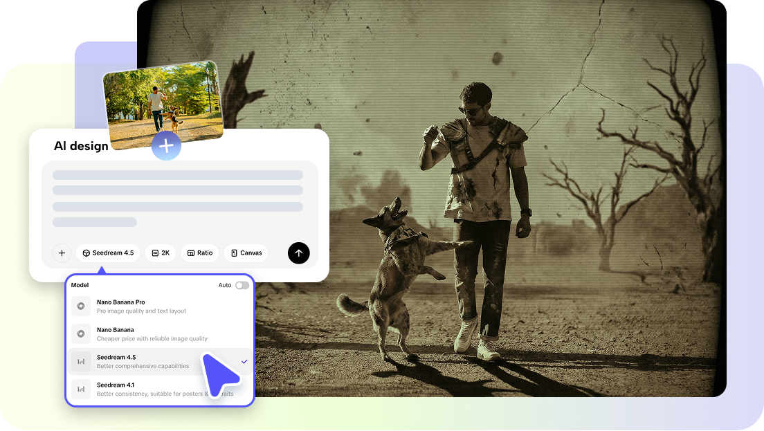 AI design tool on Pippit