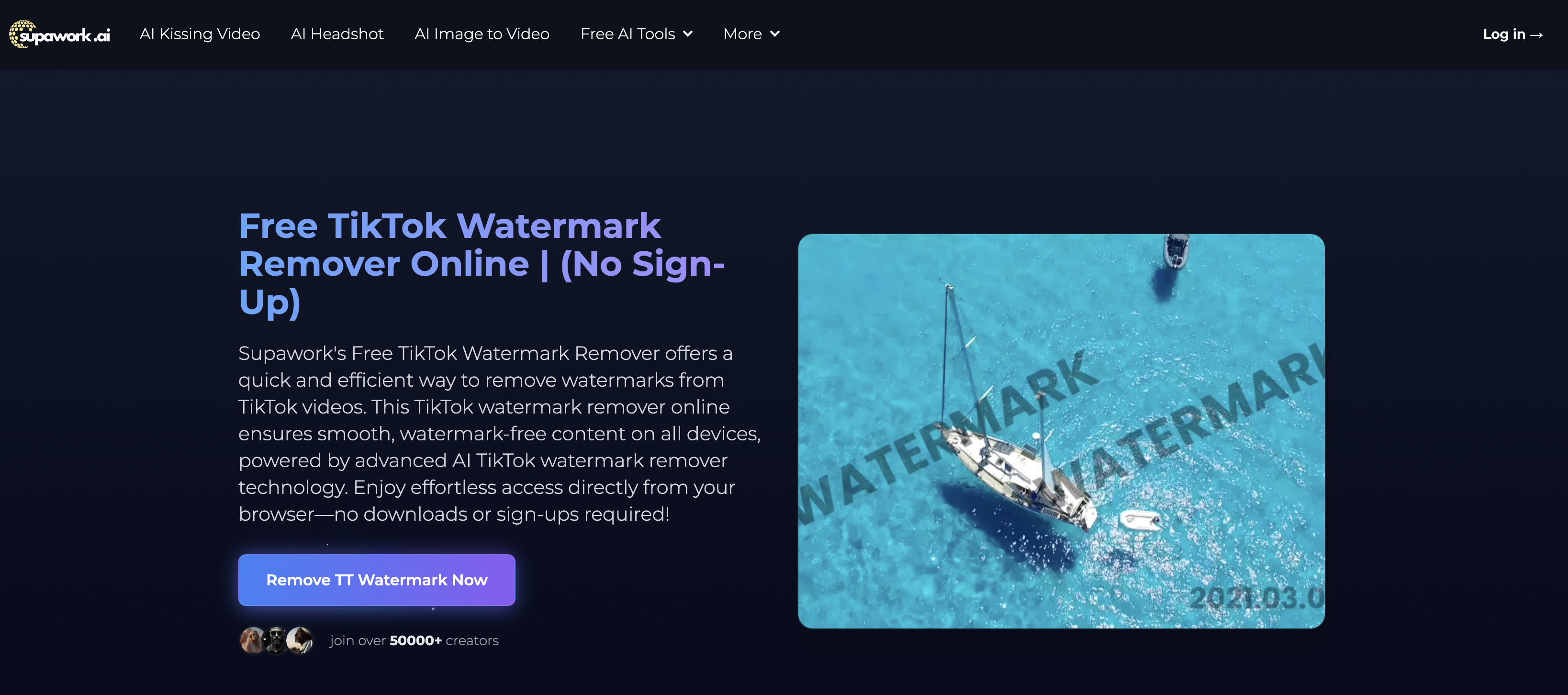 Supawork AI - TikTok watermark remover
