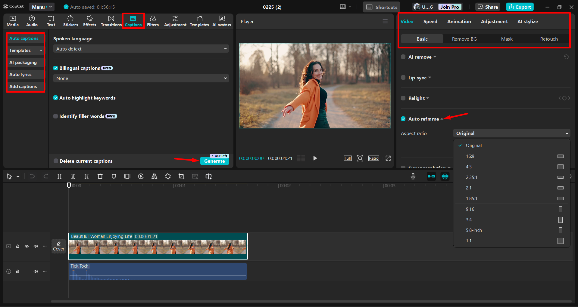 Boosting YouTube average view duration by editing videos in the CapCut desktop video editor