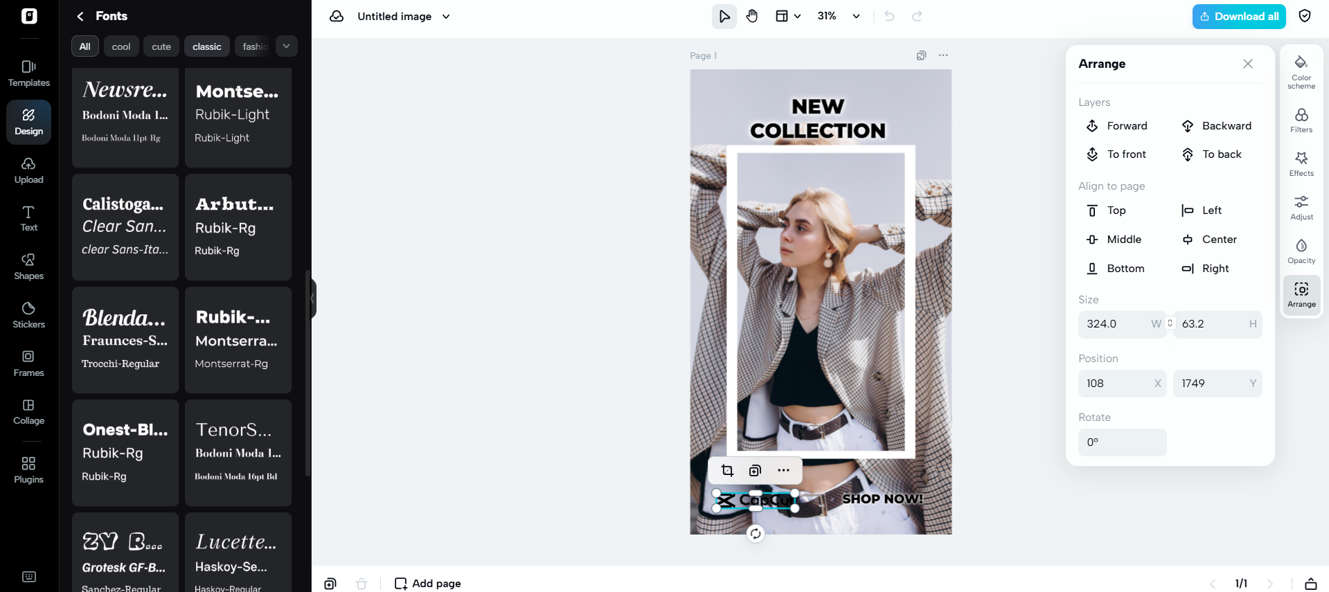 Brand font integration