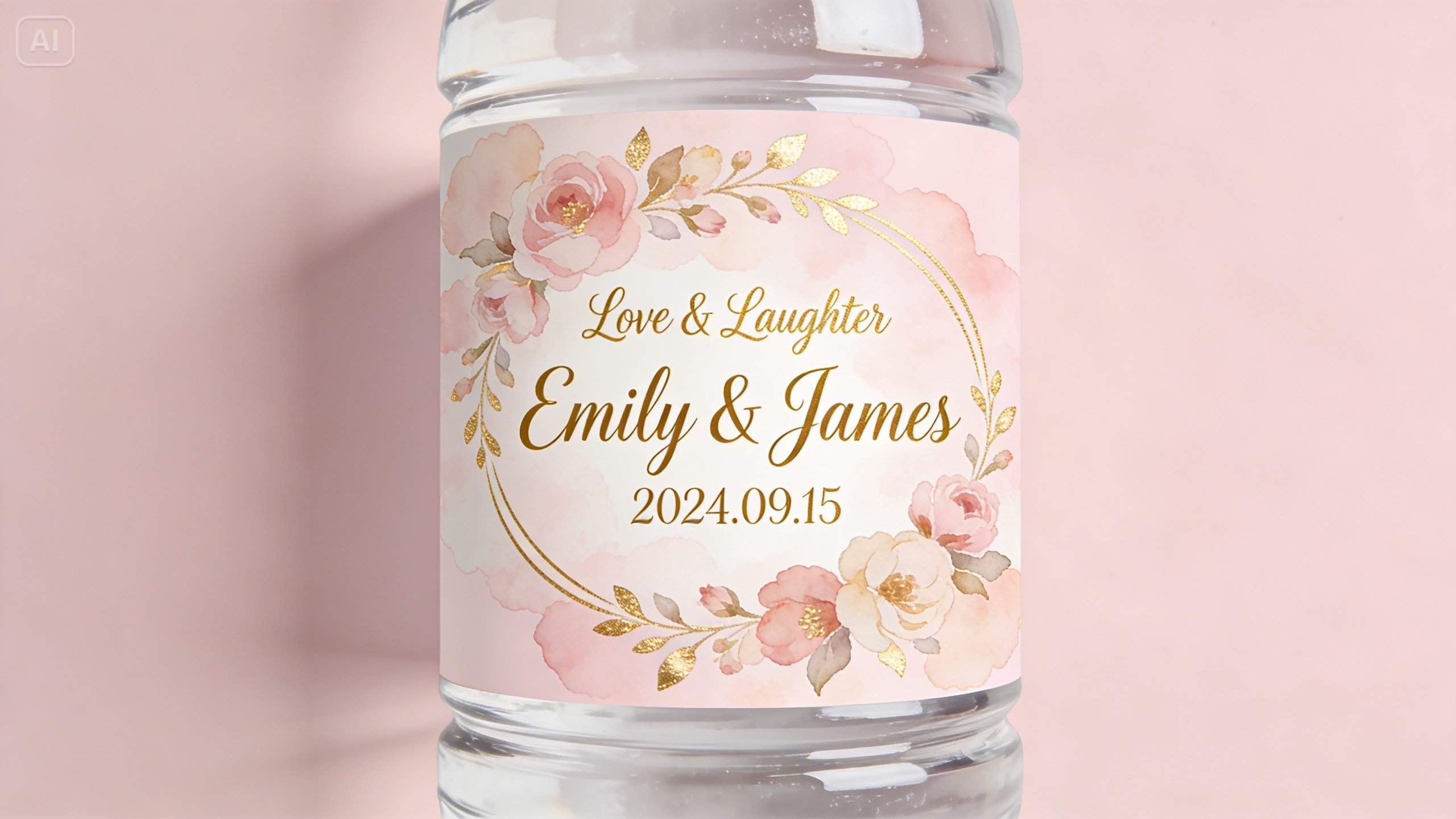 Wedding celebration bottles